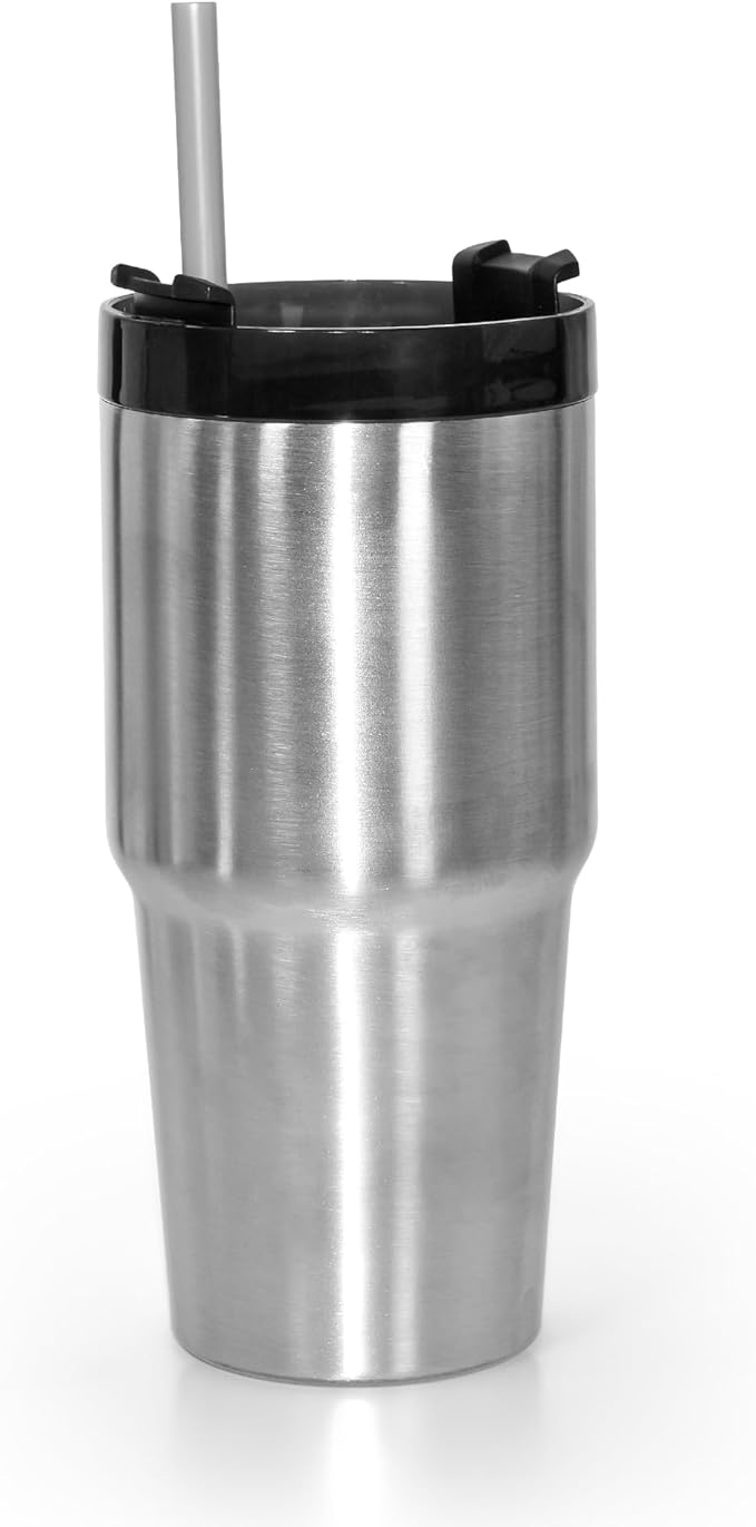 20 oz Tumbler Stainless Steel Tumblers,Reusable Double Wall Vacuum Insulated Coffee Mug for Home, Office, Outdoor Works Great for Ice Drinks and Hot Beverage(Silver)