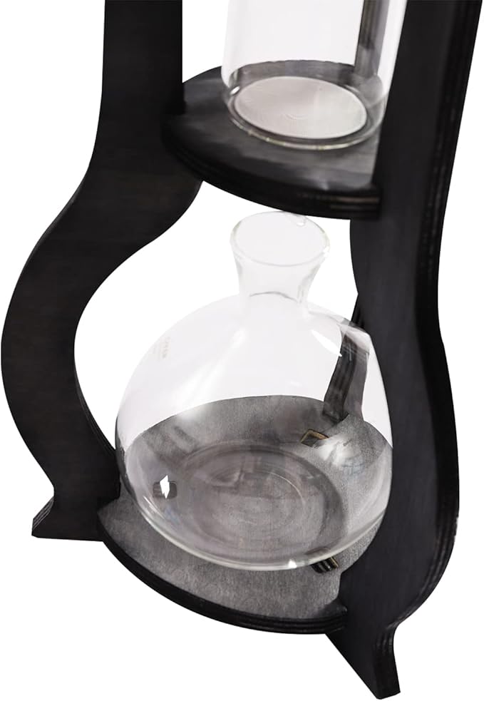 Iced Coffee Cold Brew Drip Tower 600ML/20.29OZ Capacity Sharing Pot Cold Brew Coffees Maker 6 to 8 Cups, Ice Machine for Home Coffee Shops Offices(Grey)