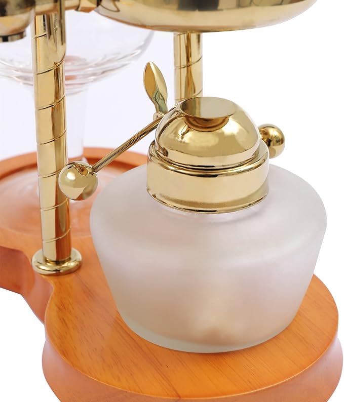 Vintage Siphon/Syphon Coffee Maker Belgian Belgium Coffee Brewer Tea Maker 400ml/ 15oz - Gold