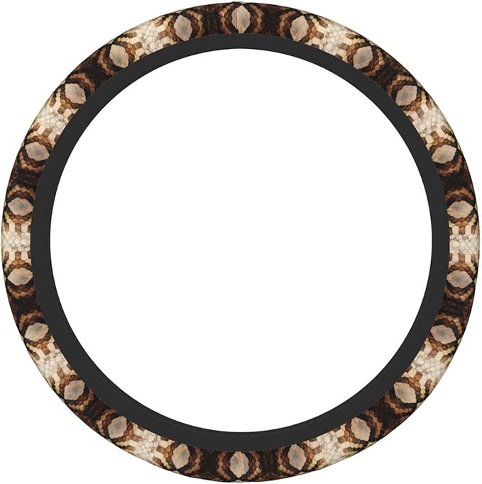 Snakes Pattern Universal Fit Steering Wheel Cover for Car, Truck, and SUV, Durable Steering Wheel Protection