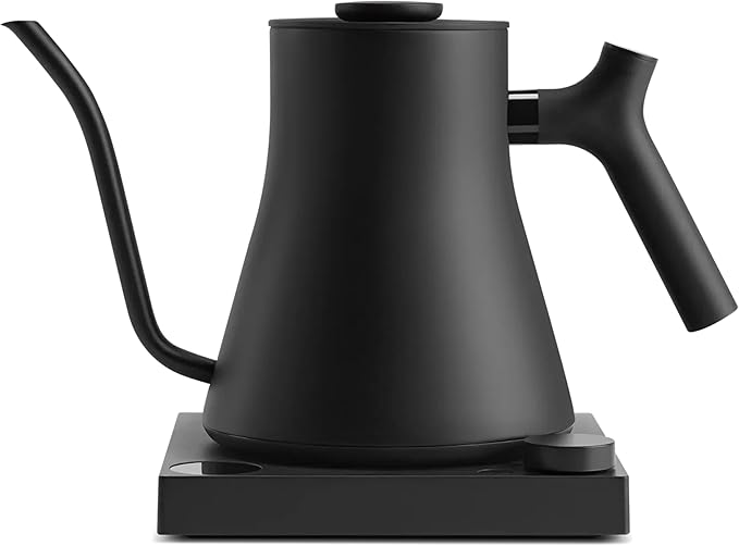Fellow Stagg EKG Pro Electric Gooseneck Kettle – Precise Temperature Control, Quick Heating, Brew Timer, Scheduling, Stainless Steel, Pour-Over Coffee - 0.9L, Matte Black