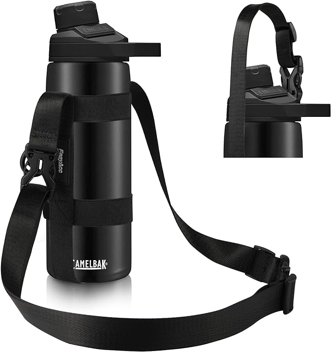 EasyAcc Water Bottle Holder Strap Sling, for Owala FreeSip 24 32 40 oz, Hydro Flask, Cirkul, Yeti, Stanley Flip, Universal Water Bottles, with Carabiner, for Walking Curise Travel (Bottle Excluded)