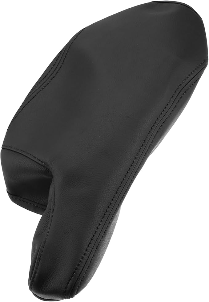 Car Center Console Armrest Cover for Mazda 3 2014-2016 Faux Leather Interior Arm Rest Cover Elbow Cushion Pad Black Replacement