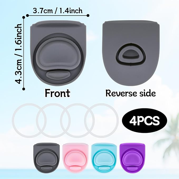 4 Sets Replacement Rubber Stopper and O Ring Gasket Compatible with Owala FreeSip 24oz 32oz,Water Bottle Lid Insert Cap Seal Parts for Owala 16/19/24/32/40oz Mouthpiece Accessories Z4K14