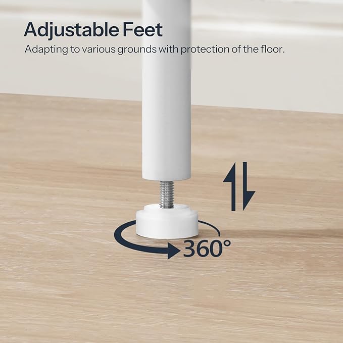 HOOBRO Side Table with Charging Station, Set of 2 End Tables with USB Port and Outlets, Nightstand with 2-Layer Storage Shelves for Small Spaces, Living Room, Bedroom, White WW09UBZP201