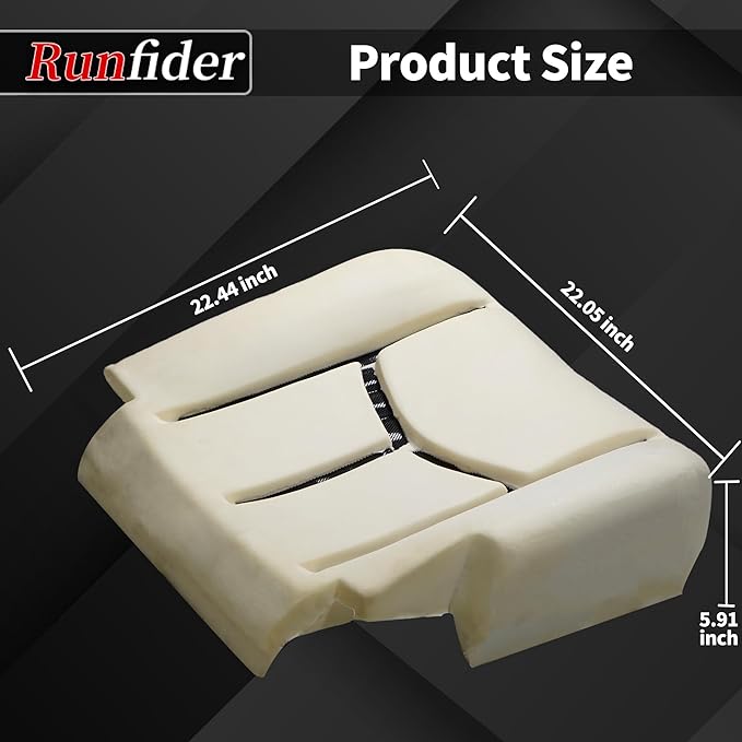 Driver Side Bottom Replacement Seat Foam Cushion Seat Foam Pad Compatible with Chevy Avalanche Silverado Suburban Tahoe GMC Sierra Yukon 2003 2004 2005 2006