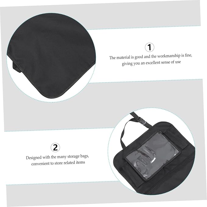 Car Seat Storage Organizer Bag Multi Hanging Pockets Easy to Install Capacity for and More for Backseat Convenience Cars Suvs and Minivans