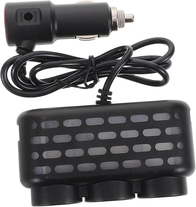 Alipis Car Charger Cars Car Adapter for Plug Outlet Car Outlet Cool Car Accessories Car Gadgets Car Accessories for Converter Car Mobile Phone Automobile Chargers Metal Black