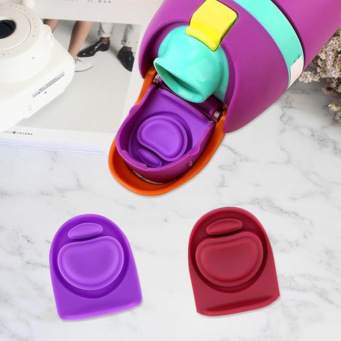 2pcs Replacement Rubber Stopper Seal Compatible with Owala FreeSip 24oz 32oz,Water Bottle Lid Insert Cap Silicone Seal Parts for Owala 16/19/24/32/40oz Spout Gasket Mouthpiece Accessories ZS12