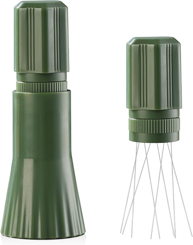 Bincoo Espresso Stirrer-Coffee Distribution Tool with 8 SUS304 Needles,Adjustable Needle WDT Tool with ABS Body,Espresso Distribution Tool (Green)