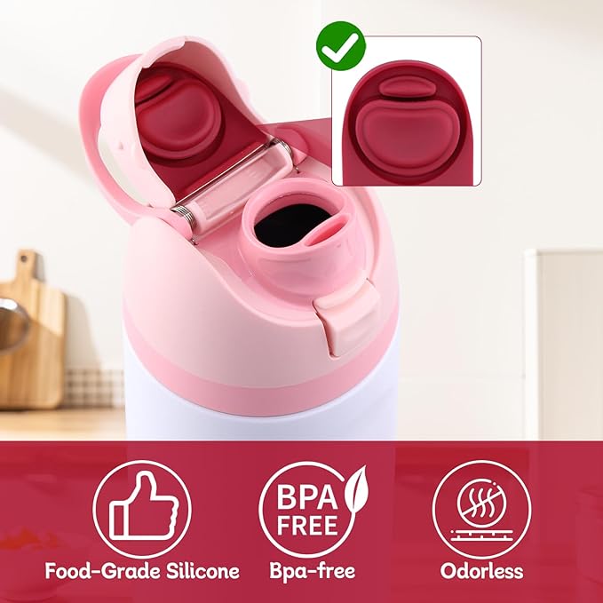 6pcs Rubber Seal Replacement Stopper Gasket Compatible with Owala Freesip 24oz 32oz,Bottle Top Mouth Cap Insert Spout Lid Silicone Replacement Parts Accessories for Owala 16/19/24/32/40oz(3 colors)
