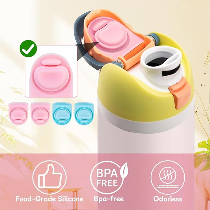 4pcs Replacement Stopper Seal Compatible with Owala FreeSip 24oz 32oz,Water Bottle Lid Insert Cap Rubber Seal Parts for Owala 16/19/24/32/40oz Spout Gasket Mouth piece Accessories