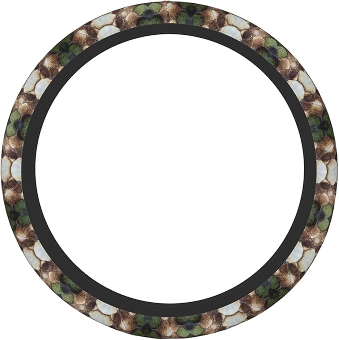Snakeskins-Print Universal Fit Steering Wheel Cover for Car, Truck, and SUV, Durable Steering Wheel Protection