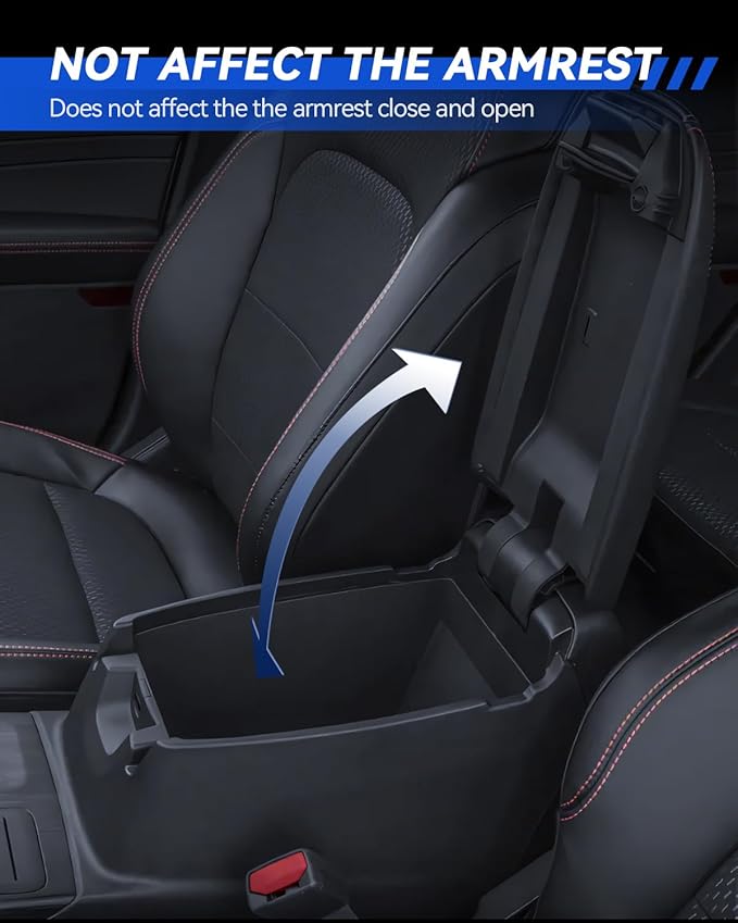 Armrest Cover for 2020-2026 Ford Escape & 2021-2025 Bronco Accessories Center Console Middle Lid Pad Protector for Car Elbow Rest
