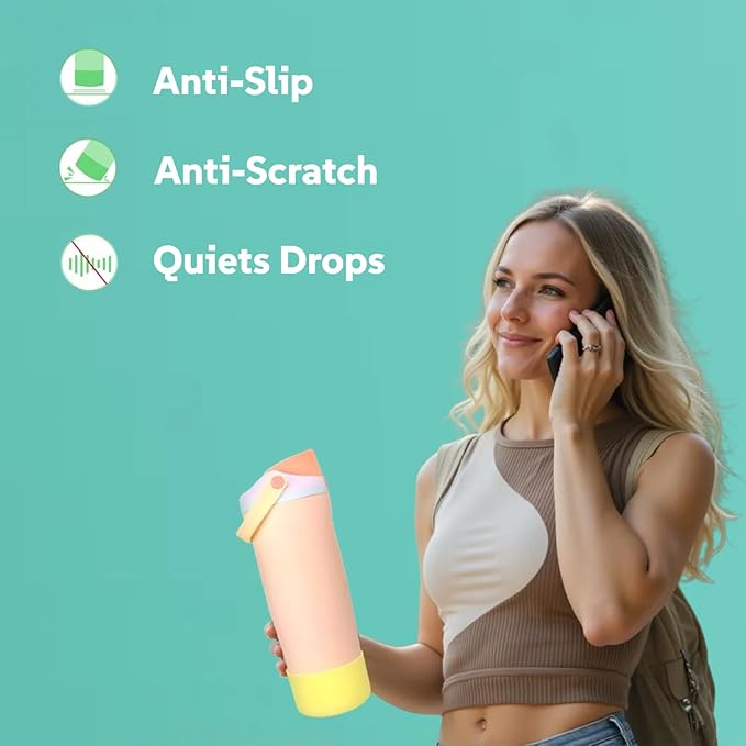 Silicone Boots Compatible with Owala 30oz & 40oz FreeSip Sway Bottles – Non-Slip, Scratch-Resistant Protective Sleeve