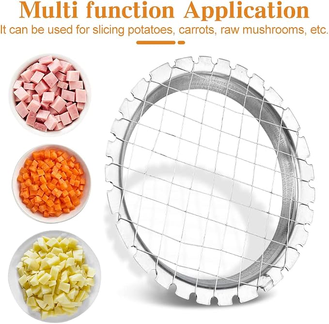 Egg Chopper Stainless Steel Egg Slicer Fruit Cube Cutter Salads Cutters Tomato Cutter Potato Cutter as pictures