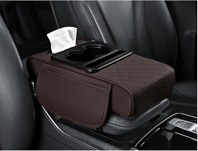 Car Armrests Covers for Audi A6 1995–2025, Center Console Cover Armrest Cushion Middle Console Protector Armrest Mat Interior Accessories,B