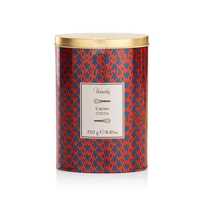 Venchi Cocoa powder in metal tin, 8.81 oz - Vegan