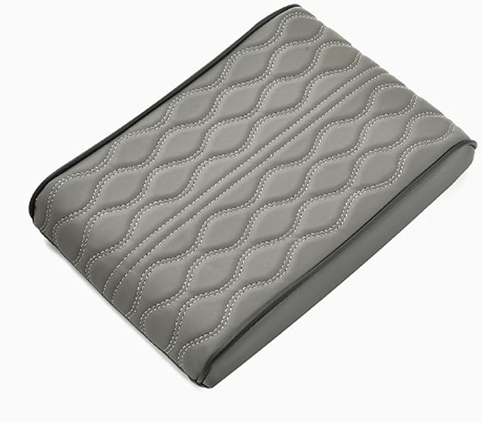 Car Armrest Covers for Jeep Grand Cherokee (WL) 2021–2025,Protection Padding Center Console Cushion Storage Box Mat Pad Cover Protector,Grey