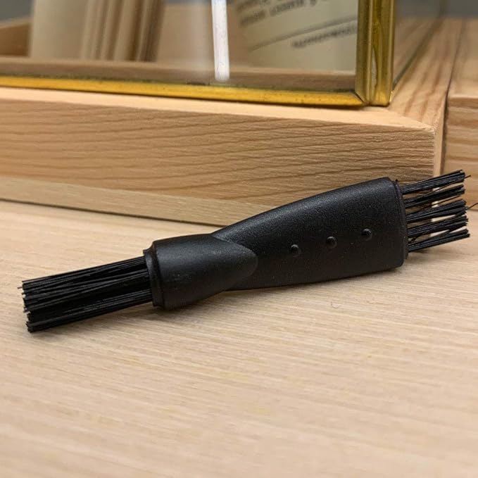 8pcs 60mm Plastic Cleaning Brush for Spices Herb Grinders, Black