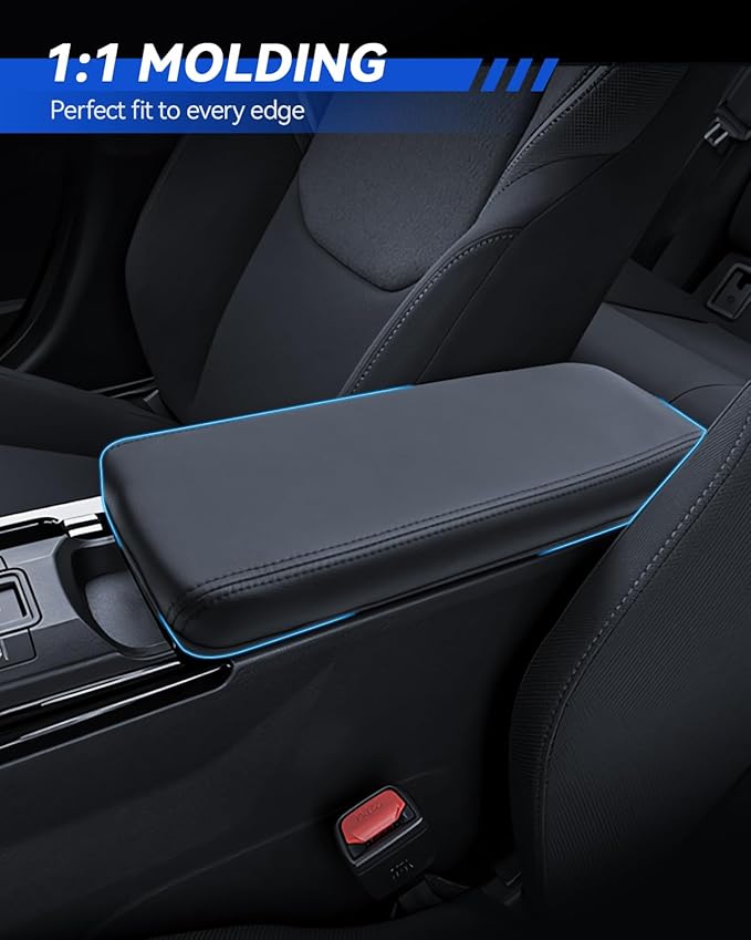 Armrest Cover for 2023 2024 2025 2026 Toyota Prius(LE/XLE/Limited/Nightshade Edition) Accessories Center Console Middle Lid Pad Protector for Car Elbow Rest