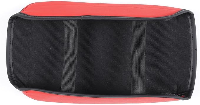 Center Console Armrest Cover Compatible with Mitsubishi Outlander 2022 2023 2024, Waterproof Armrest Arm Rest Cap Trim, Leather Center Console Lid Cushion Pad (Red)