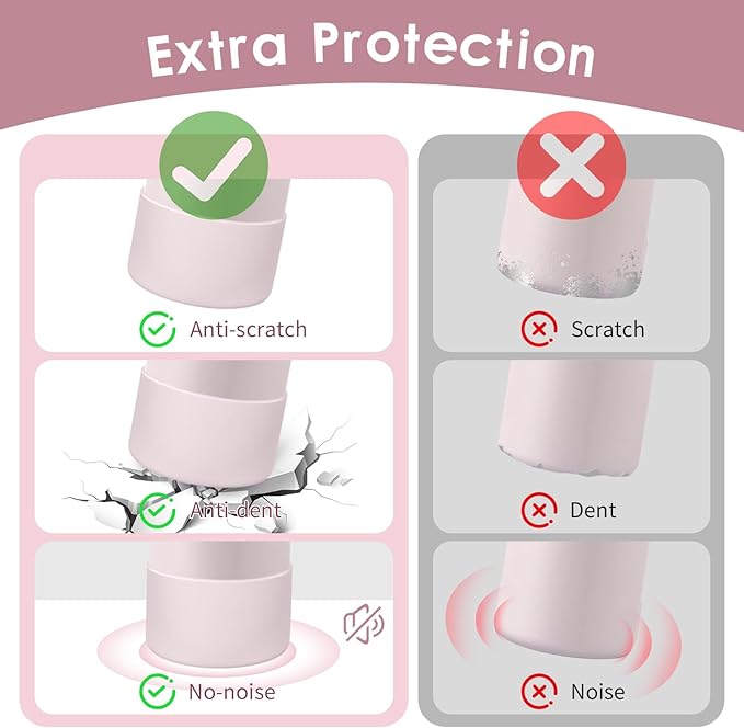 2PCS Silicone Water Bottle Boot, Compatible with Owala 24oz 32oz 40oz, Protective Anti-Scratch & Anti-Dent No Noise Sleeve Cover for FreeSip/Twist/Flip Water Bottles (Dreamy Field, 24oz)