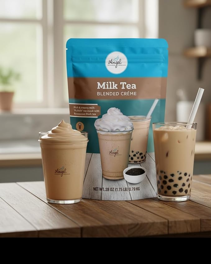Milk Tea Powder Mix, Instant 3-in-1 Boba Milk Tea Powder, 28 oz (1.75 lb, 19 Servings), MilkTea Blended Creme for Drinks, Original Bubble Tea Mix with Brown Sugar & Black Tea