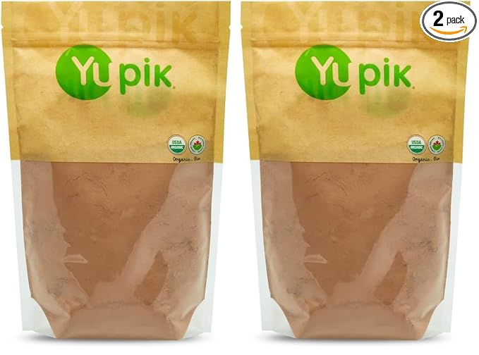 Yupik Organic Natural Cocoa Powder, 2.2lb, Non-GMO, Vegan, Gluten-Free, Pack of 2