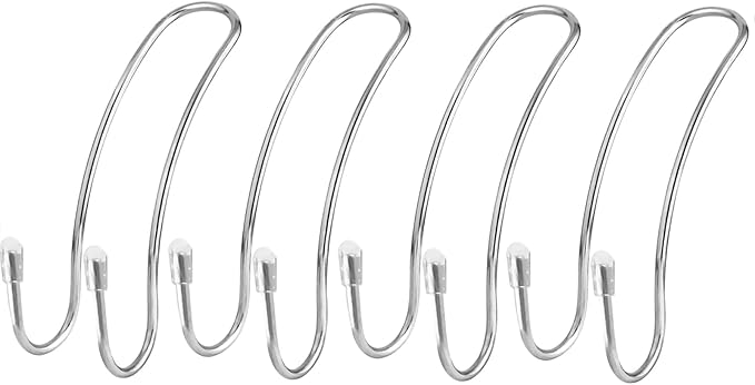 4-Pack Car Hooks Headrest Hook, Bling Car Hangers Universal Backseat Hanger Storage for Purse Hooks Bag Handbag Groceries