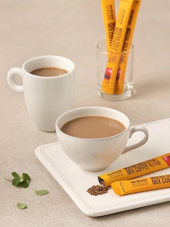LENITH Korean Mocha Gold Mix Coffee 30 Sticks Instant Coffee Mix Home Cafe Sweet Coffee (0.4oz * 30 Sticks) Total 12.16oz