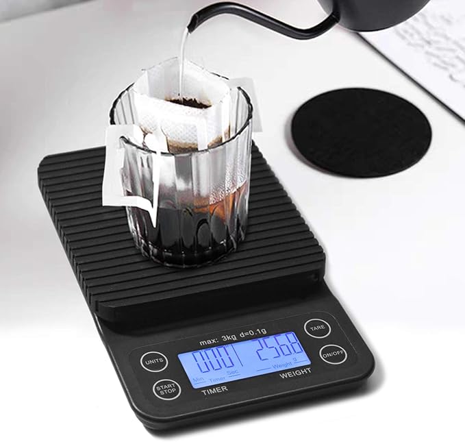 Digital Coffee Scale with Timer for Pour Over and Drip Coffee