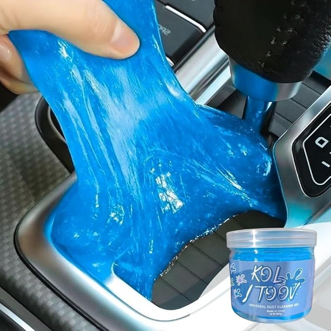 Ultimate Blue Car Cleaning Gel: Automotive Detailing Putty for Interior Care, Vent Cleaning, and Dust Removal Reusable Cleaning Slime for Car, Keyboard, and Camera, Car Travel Essentials