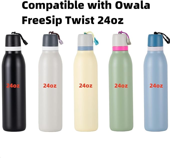 Metal Straw Replacement Compatible with Owala FreeSip Twist Water Bottle 24oz