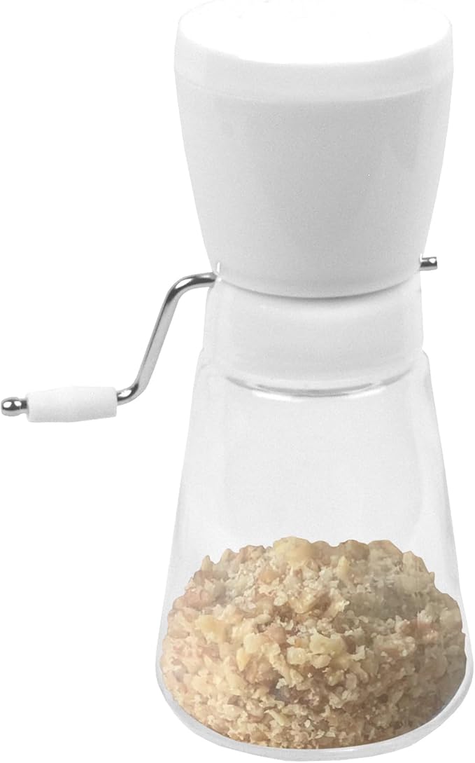 Fox Run 5716 Hand Crank Nut Chopper/Grinder, 7.5 inches White