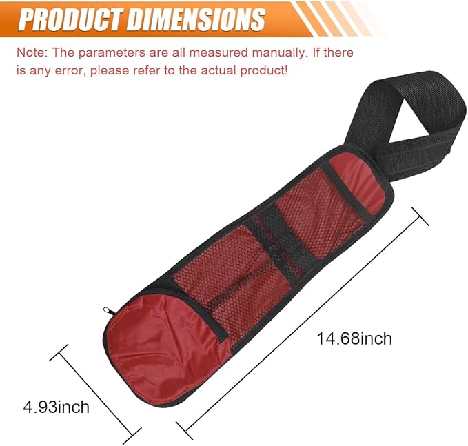 2PCS Front Seat Storage Bag, Multifunctional Seat Hanging Bag Car Mesh Net Pocket Handbag Holder, Multi-Pocket Car Seats Side Storage Organizer Holds Mobile Phone Wallet Glasses Fit for Cars (Red)