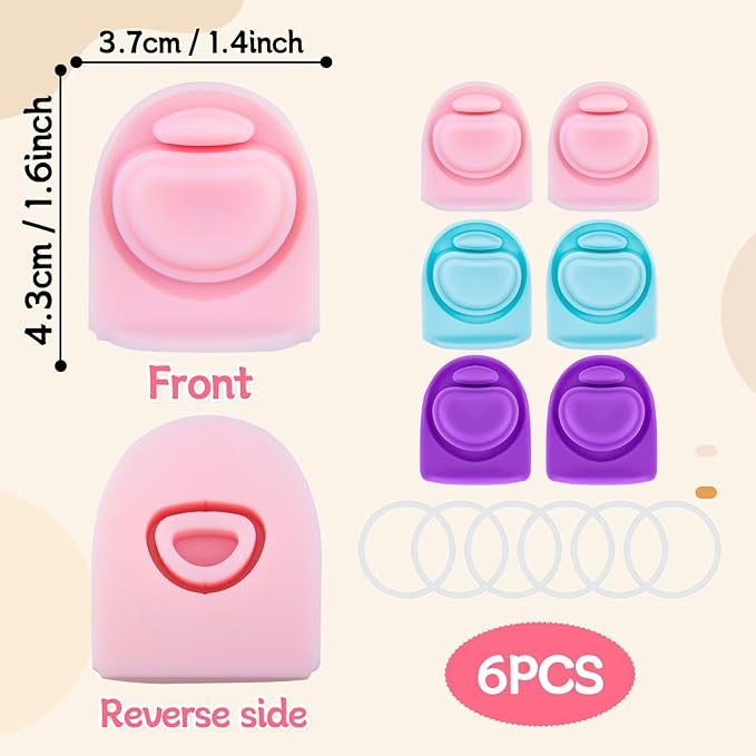 6 Sets Replacement Stopper and O Ring Gasket Compatible with Owala FreeSip 24oz 32oz,Water Bottle Lid Insert Cap Rubber Seal Parts for Owala 16/19/24/32/40oz Mouthpiece Accessories F3