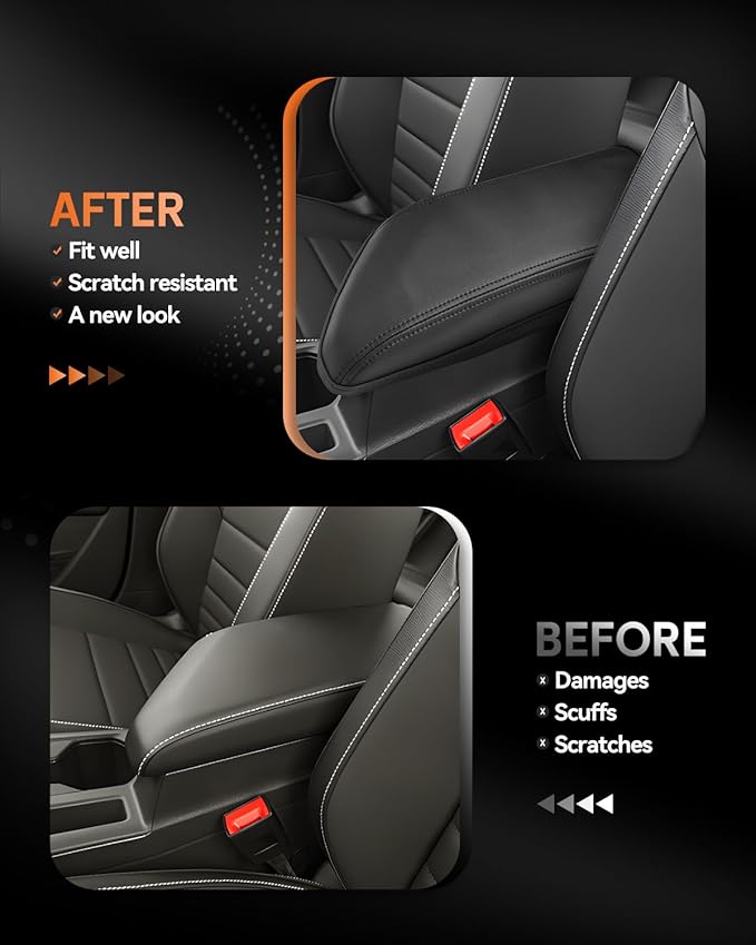 CDEFG for Volkswagen Jetta 2020-2025 2026 Center Console Cover Armrest Box Cover for Jetta (S, Sport, SE, SEL, GLI Autobahn) Accessories Console Arm Rest Protector
