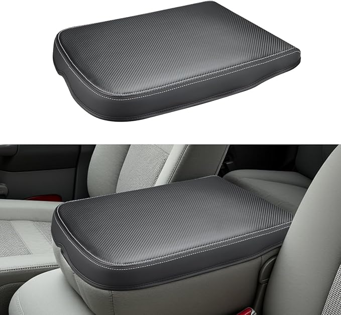 INTGET Center Console Cover for 2002-2012 Dodge Ram 1500 2500 3500 Accessories Interior Middle Armrest Arm Rest ST, SLT, Laramie, Sport, TRX4 Cushion Pad Protector(Fit for Jump Seat Console)