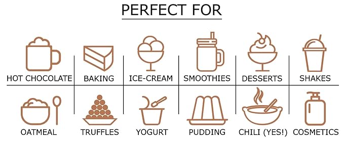 Food to Live Organic Cocoa Powder, 1 Pound Natural, Unsweetened, Non-Dutched, Non-GMO, Kosher, Sirtfood, Bulk