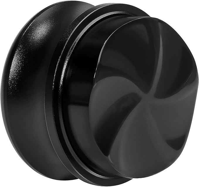 Normcore 58.5mm Coffee Gravity Distributor, Espresso Gravity Distribution Tool for 58mm Portafilter, Gravity Adaptive Coffee Distributor Leveler, Titanium PVD Coating 5 Blade base