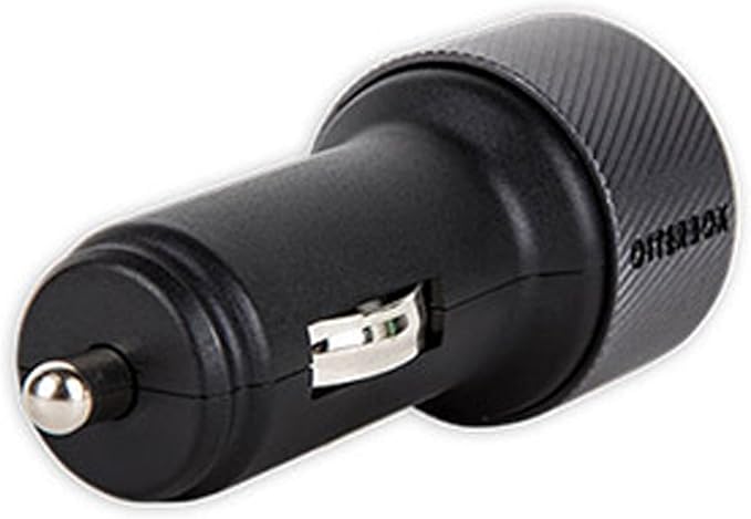 OtterBox USB-A Dual Port Car Charger, 24W Combined - Black