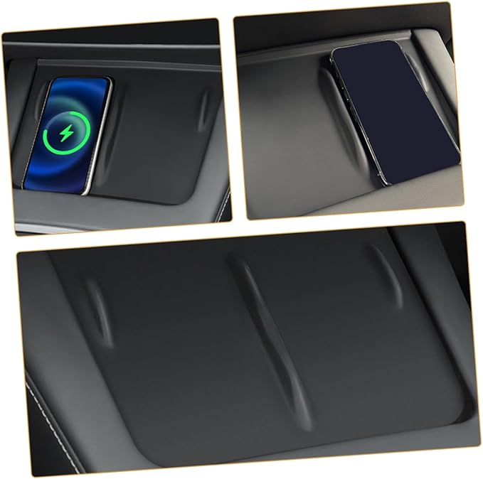GLEAVI Charging Phone Pad -Skid Cover for Car Center Console Easy Installation Grip Compatible Model Sleek Design