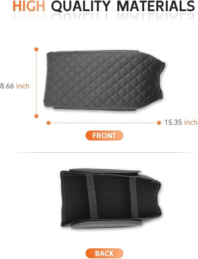 CDEFG for Honda Accord 2023-2025 2026 Center Console Cover Armrest Box Cover for Accord (LX,SE) 2023 2024 2025 Accessories Console Arm Rest Protector 2 Side Pocket