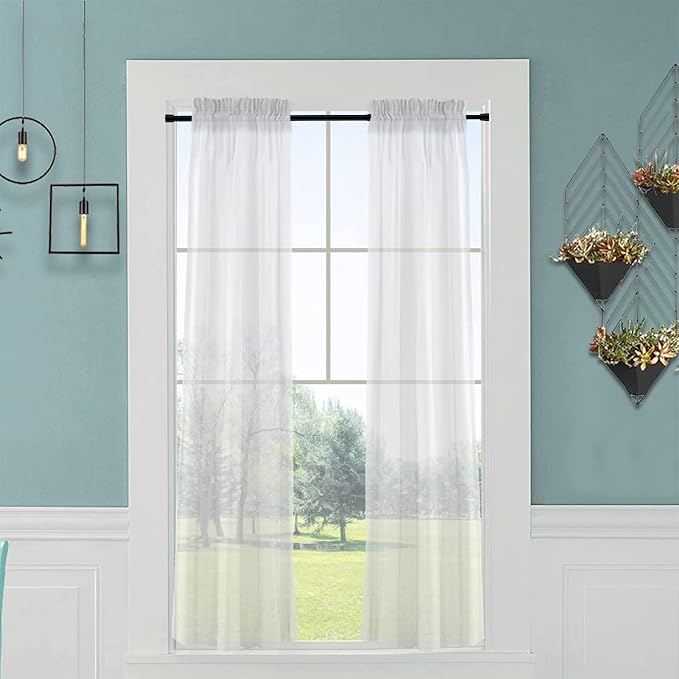 AIZESI Black Spring Tension Rods Adjustable 26 to 39 Tension Curtain Rod Small Tension Rod No Drilling Expandable Spring Loaded Curtain Tension Rod,Suitable for Doors and Windows 26 to 36 inch (3Pcs)