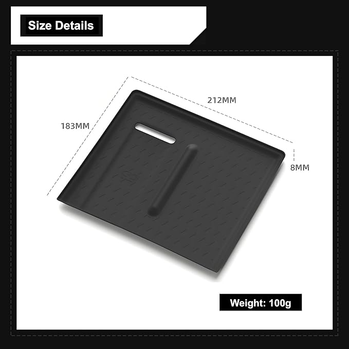 Center Console Wireless Charger Mat Compatible with Audi Q5 2026, Silicone Console Wireless Phone Charging Pad, Non-Slip Silicone Mat Wireless Charger Cover for Audi Q5 Accessories