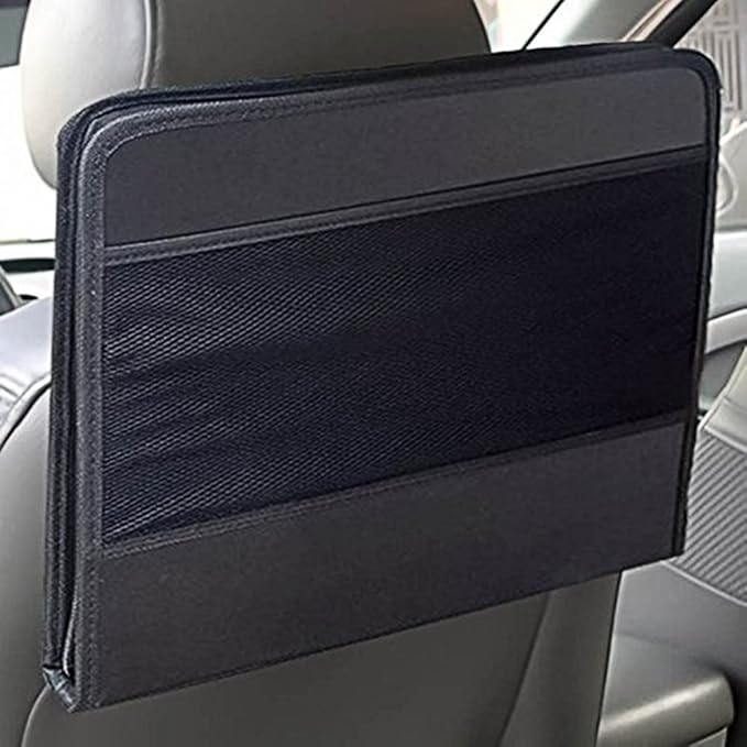 Foldable Travel Car Laptop Holder Tray Bag Mount Back Seat Auto Food Work Table Organizer