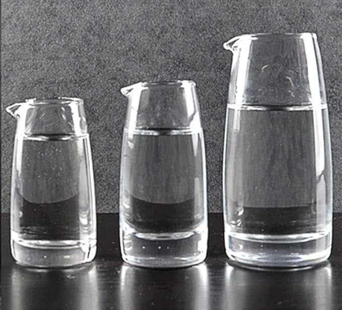 2pcs Glass Creamer Pitcher Scale Sauce Serving Pitcher Milk Jug Creamer Jug-100ml/150ml