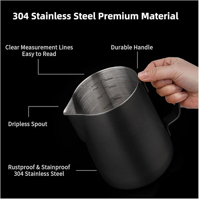 54mm Espresso Accessories 10 PCS - WDT Tool Kit， Coffee Tamper with Wood Espresso Tamping Station， Frothing Pitcher, Distributor, Stirrer, Dosing Funnel, Brush, Puck Screen， Latte Art Pen