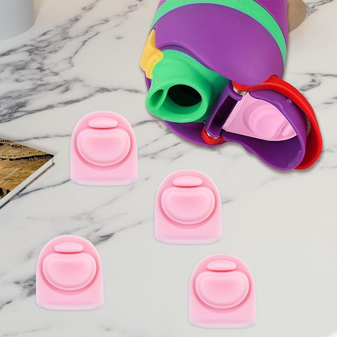 4pcs Replacement Stopper Seal Compatible with Owala FreeSip 24oz 32oz,Water Bottle Lid Insert Cap Silicone Seal Parts for Owala 16/19/24/32/40oz Spout Gasket Mouth piece Accessories F3